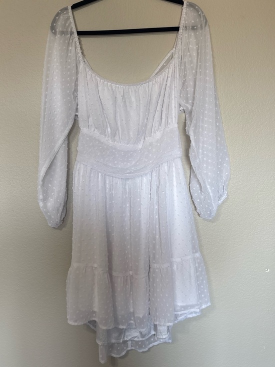 Dresses & Skirts - White Swiss Dot Mini Dress